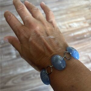 Chic Blue Gemstone Bracelet